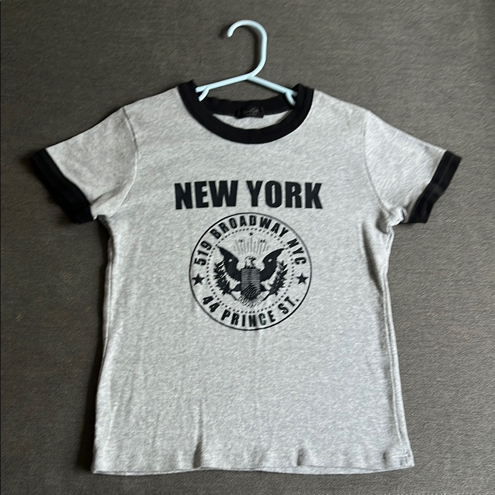 Gray New York Kids T-Shirt